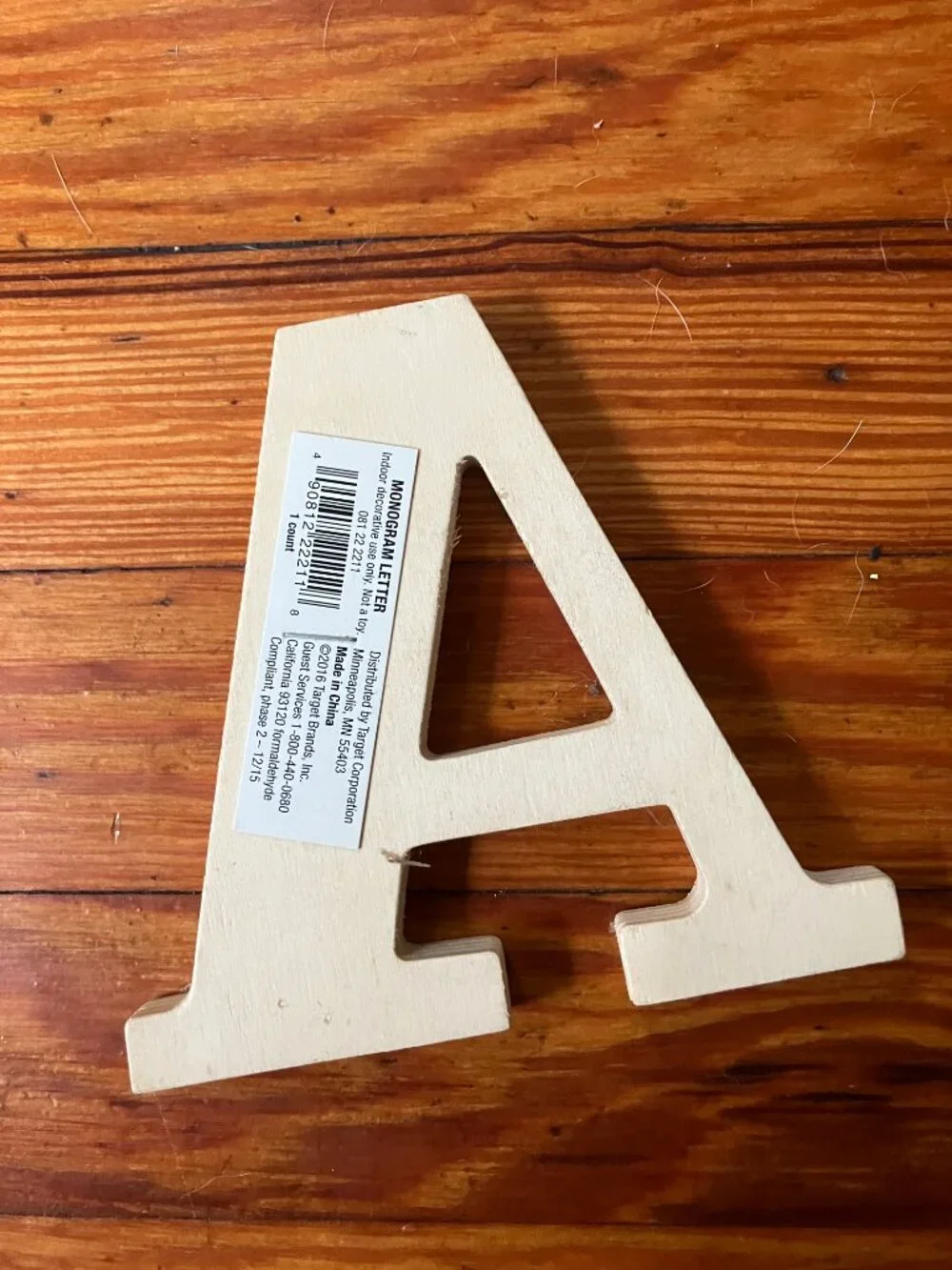 NWT Wooden Letters 